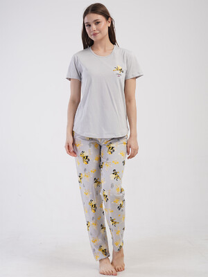 Купить Бавовняний комплект жіночий  з брюками VIENETTA 4082918401 в Украина в Lingerie.ua - Одяг для дому та відпочинку, Фото 2