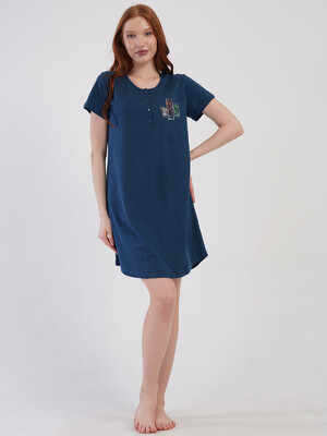 Купить Бавовняна домашня туніка з коротким рукавом VIENETTA 4092310000 в Украина в Lingerie.ua - Одяг для дому та відпочинку, Фото 13