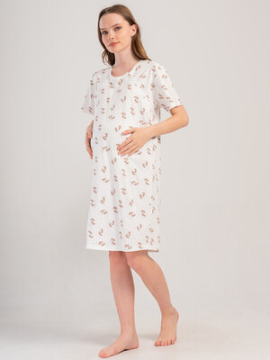 Купить Хлопковая туника для беременных и кормящих мам VIENETTA 4083271152 в Украина в Lingerie.ua - Одяг для дому та відпочинку, Видео