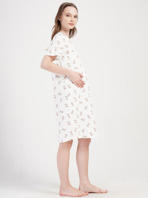 Купить Хлопковая туника для беременных и кормящих мам VIENETTA 4083271152 в Украина в Lingerie.ua - Одяг для дому та відпочинку, Фото 3