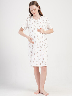 Купить Хлопковая туника для беременных и кормящих мам VIENETTA 4083271152 в Украина в Lingerie.ua - Одяг для дому та відпочинку, Фото 5