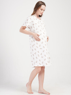 Купить Хлопковая туника для беременных и кормящих мам VIENETTA 4083271152 в Украина в Lingerie.ua - Одяг для дому та відпочинку, Фото 7