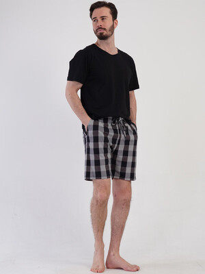 Купить Бавовняні шорти чоловічі в клітинку VIENETTA MAN 4091860668 в Украина в Lingerie.ua - Одяг для дому та відпочинку, Фото 2