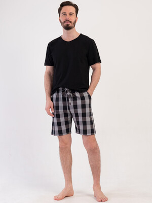 Купить Бавовняні шорти чоловічі в клітинку VIENETTA MAN 4091860668 в Украина в Lingerie.ua - Одяг для дому та відпочинку, Фото 5