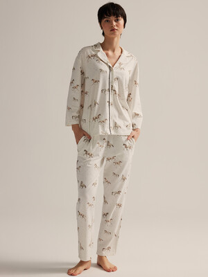 Купить Хлопковая классическая пижама с брюками HAYS 62514 в Украина