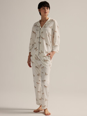 Купить Хлопковая классическая пижама с брюками HAYS 62514 в Украина в Lingerie.ua - Одяг для дому та відпочинку, Фото 2