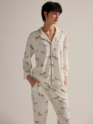 Купить Хлопковая классическая пижама с брюками HAYS 62514 в Украина в Lingerie.ua - Одяг для дому та відпочинку, Фото 3