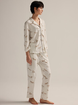 Купить Хлопковая классическая пижама с брюками HAYS 62514 в Украина в Lingerie.ua - Одяг для дому та відпочинку, Фото 5