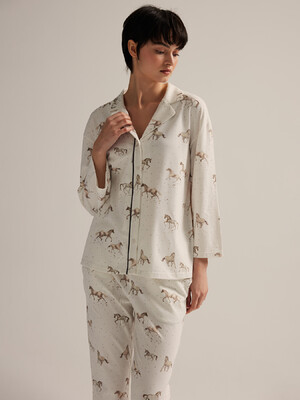 Купить Хлопковая классическая пижама с брюками HAYS 62514 в Украина в Lingerie.ua - Одяг для дому та відпочинку, Фото 6