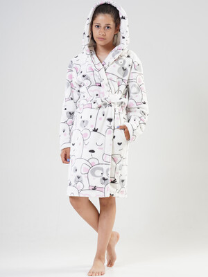 Купить Теплий флісовий халат для дівчинки VIENETTA KIDS 2020950216 в Украина в Lingerie.ua - Одяг для дому та відпочинку, Фото 2