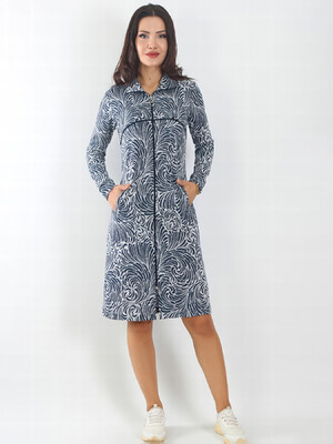 Купить Халат женский yна молнии с длинным рукавом JEN 04405   в Украина