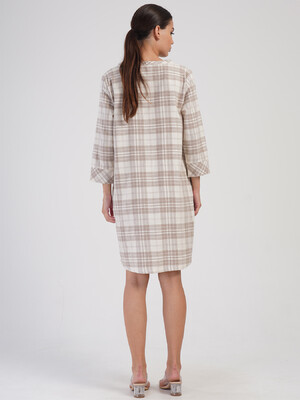 Купить Хлопковое платье в клетку VIENETTA PLUS 4051100000 в Украина в Lingerie.ua - Одяг для дому та відпочинку, Фото 2