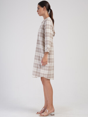 Купить Хлопковое платье в клетку VIENETTA PLUS 4051100000 в Украина в Lingerie.ua - Одяг для дому та відпочинку, Фото 6