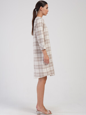 Купить Хлопковое платье в клетку VIENETTA PLUS 4051100000 в Украина в Lingerie.ua - Одяг для дому та відпочинку, Фото 9