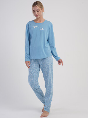 Купить Бавовняний домашній комплект жіночий з довгим рукавом VIENETTA 5031660111 в Украина