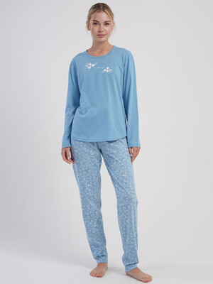 Купить Бавовняний домашній комплект жіночий з довгим рукавом VIENETTA 5031660111 в Украина в Lingerie.ua - Одяг для дому та відпочинку, Фото 3