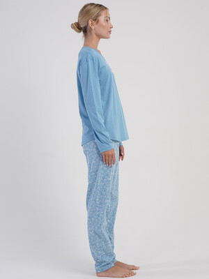 Купить Бавовняний домашній комплект жіночий з довгим рукавом VIENETTA 5031660111 в Украина в Lingerie.ua - Одяг для дому та відпочинку, Фото 5