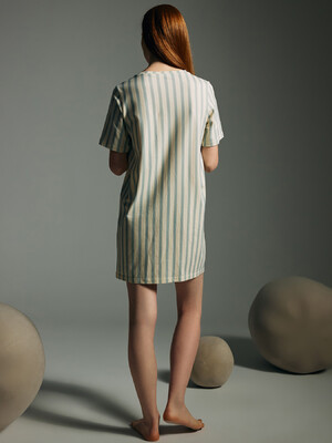 Купить Хлопковая домашняя туника с коротким рукавом HAYS 62197 в Украина в Lingerie.ua - Одяг для дому та відпочинку, Фото 2