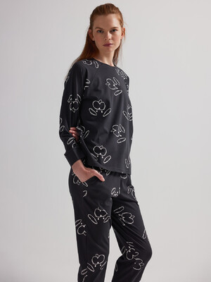 Купить Хлопковый домашний костюм с длинным рукавом HAYS 62292 в Украина в Lingerie.ua - Одяг для дому та відпочинку, Фото 4