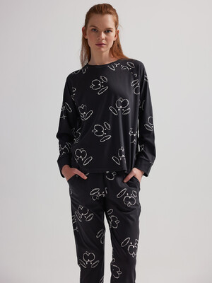 Купить Хлопковый домашний костюм с длинным рукавом HAYS 62292 в Украина в Lingerie.ua - Одяг для дому та відпочинку, Фото 5