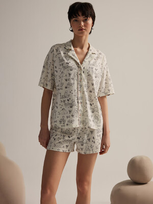 Купить Хлопковая классическая женская пижама с шортами HAYS 62321 в Украина в Lingerie.ua - Одяг для дому та відпочинку, Фото 2