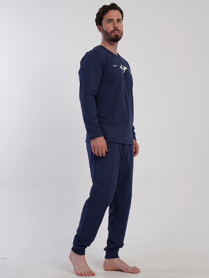 Купить Байковый домашний костюм с длинным рукавом VIENETTA MAN 5033210000 в Украина в Lingerie.ua - Одяг для дому та відпочинку, Фото 4