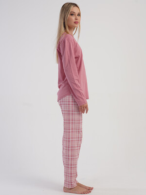 Купить Бавовняний домашній жіночий комплект з брюками VIENETTA 5033521229 в Украина в Lingerie.ua - Одяг для дому та відпочинку, Фото 2