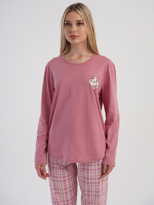 Купить Бавовняний домашній жіночий комплект з брюками VIENETTA 5033521229 в Украина в Lingerie.ua - Одяг для дому та відпочинку, Фото 5