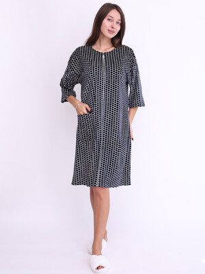 Купить Велюровый халат на молнии с принтом LINGERIE 170818 в Украина в Lingerie.ua - Одяг для дому та відпочинку, Фото 2