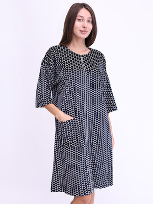 Купить Велюровый халат на молнии с принтом LINGERIE 170818 в Украина в Lingerie.ua - Одяг для дому та відпочинку, Фото 4