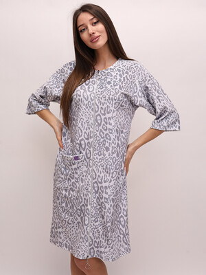 Купить Велюровый халат на молнии с принтом LINGERIE 170818 в Украина в Lingerie.ua - Одяг для дому та відпочинку, Фото 8