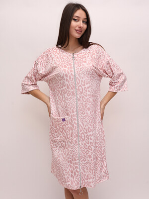 Купить Велюровый халат на молнии с принтом LINGERIE 170818 в Украина в Lingerie.ua - Одяг для дому та відпочинку, Фото 9