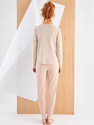 Купить Трикотажный домашний комплект с длинным рукавом SEVIM S 13158 в Украина в Lingerie.ua - Одяг для дому та відпочинку, Фото 3