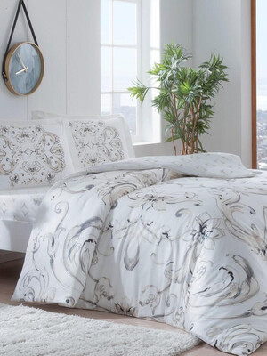 Купить Постельный комплект двуспальный TAC Saten Evora в Украина