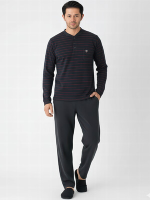 Купить Домашний мужской комплект с длинным рукавом GUAVA 3345 в Украина