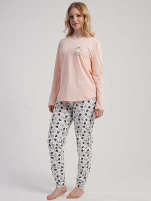 Купить Бавовняний домашній комплект з довгим рукавом VIENETTA 5031440311 в Украина в Lingerie.ua - Одяг для дому та відпочинку, Фото 4