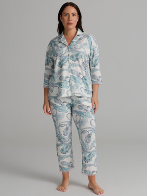 Бавовняна класична піжама з капрі HAYS 62350