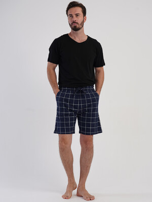 Купить Бавовняні шорти чоловічі в клітинку VIENETTA MAN 5071706693 в Украина в Lingerie.ua - Одяг для дому та відпочинку, Фото 4