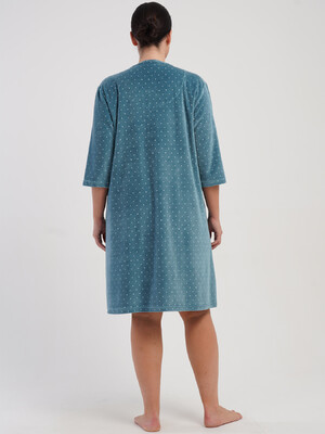 Купить Велюровий жіночий халат великого розміру VIENETTA 5070132126 в Украина в Lingerie.ua - Одяг для дому та відпочинку, Фото 6