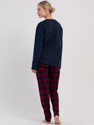 Купить Бавовняний комплект жіночий з довгим рукавом VIENETTA 5031362334 в Украина в Lingerie.ua - Одяг для дому та відпочинку, Фото 8