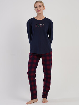 Купить Бавовняний комплект жіночий з довгим рукавом VIENETTA 5031362334 в Украина в Lingerie.ua - Одяг для дому та відпочинку, Фото 6