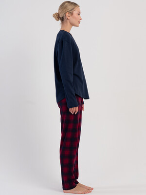 Купить Бавовняний комплект жіночий з довгим рукавом VIENETTA 5031362334 в Украина в Lingerie.ua - Одяг для дому та відпочинку, Фото 5