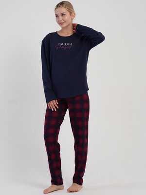 Купить Бавовняний комплект жіночий з довгим рукавом VIENETTA 5031362334 в Украина в Lingerie.ua - Одяг для дому та відпочинку, Фото 4