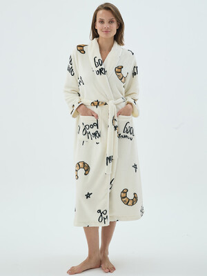 Купить Теплий довгий халат з велсофту на запах SEVIM 17298 в Украина в Lingerie.ua - Одяг для дому та відпочинку, Фото 3