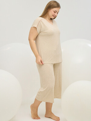 Купить Домашний комплект женский большого размера с капри SEVIM 16848 в Украина в Lingerie.ua - Одяг для дому та відпочинку, Фото 2