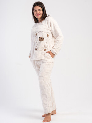 Купить Теплый домашний костюм из велсофта VIENETTA 1618524110 в Украина в Lingerie.ua - Одяг для дому та відпочинку, Фото 1