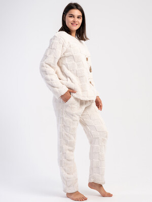 Купить Теплый домашний костюм из велсофта VIENETTA 1618524110 в Украина в Lingerie.ua - Одяг для дому та відпочинку, Фото 2