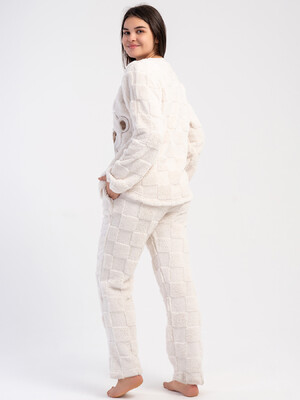 Купить Теплый домашний костюм из велсофта VIENETTA 1618524110 в Украина в Lingerie.ua - Одяг для дому та відпочинку, Фото 3