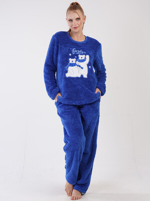 Купить Теплий плюшевий домашній костюм VIENETTA 3052270000 в Украина в Lingerie.ua - Одяг для дому та відпочинку, Фото 5