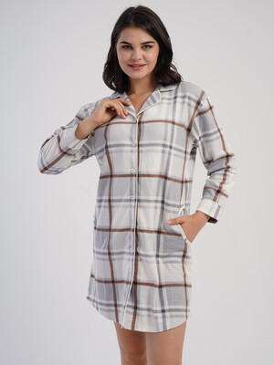 Купить Флисовый халат на пуговицах VIENETTA 1618391118 в Украина в Lingerie.ua - Одяг для дому та відпочинку, Фото 3